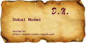 Dobai Noémi névjegykártya