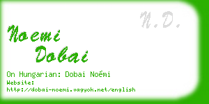 noemi dobai business card