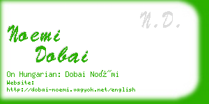 noemi dobai business card